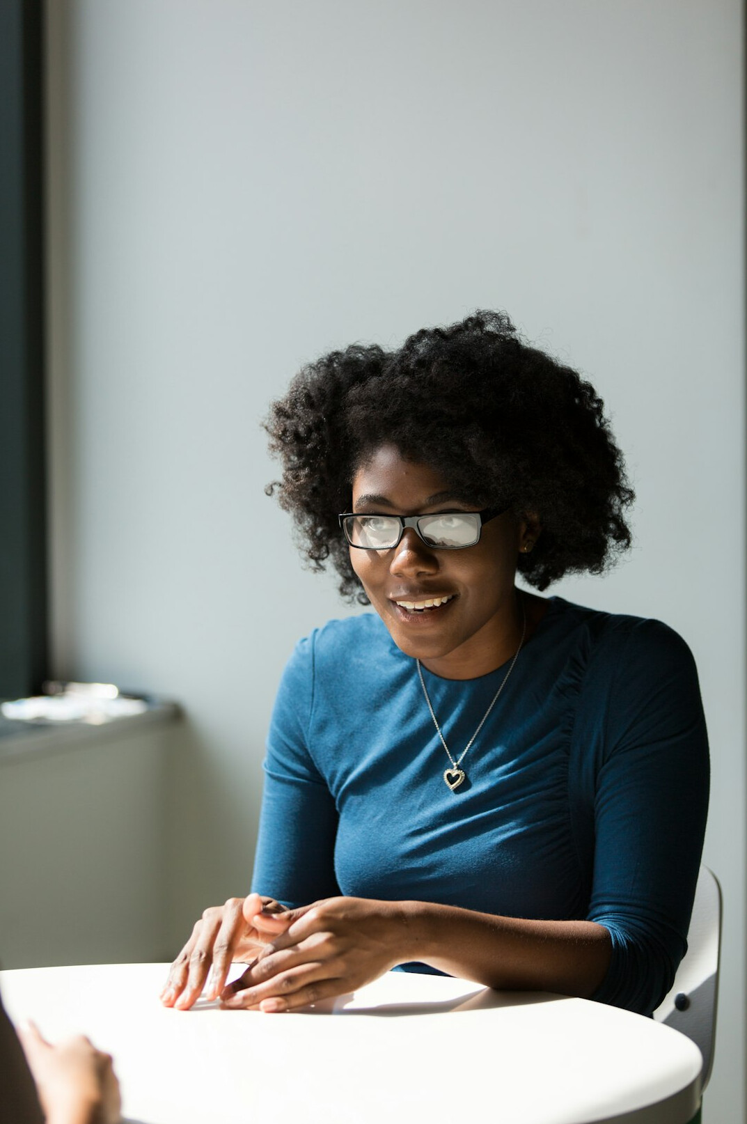 person having deep conversation