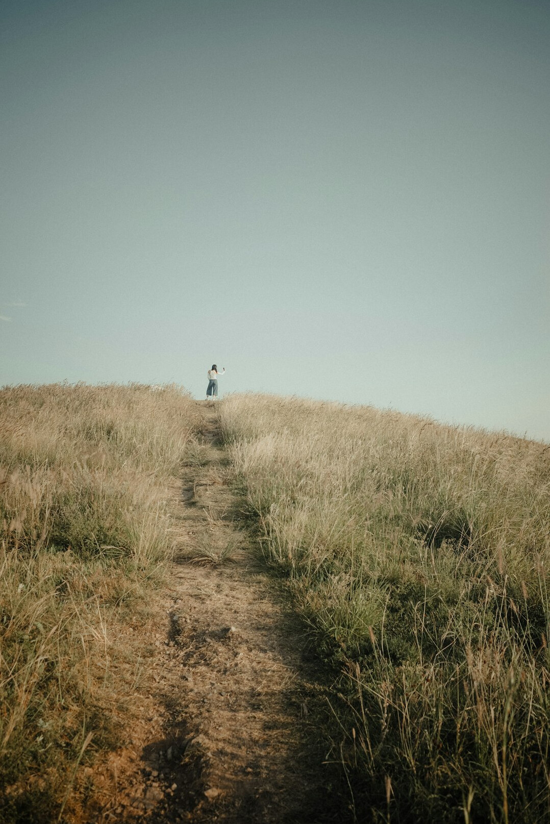 person on path to success