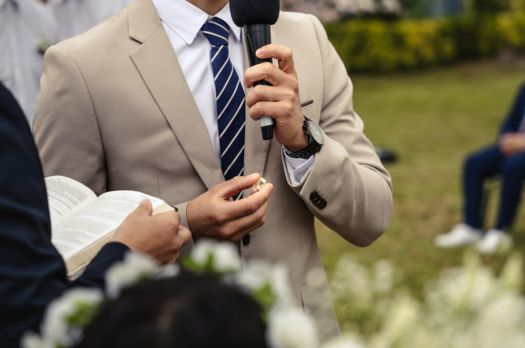 person delivering impactful speech
